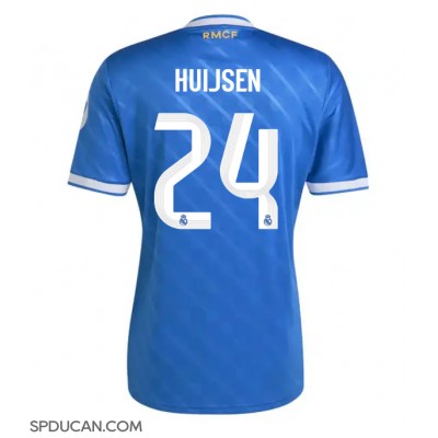 Muški Nogometni Dres Real Madrid Dean Huijsen #24 Rezervni 2025-26 Kratak Rukav Muški Nogometni Dres Real Madrid Dean Huijsen #24 Rezervni 2025-26 Kratak Rukav